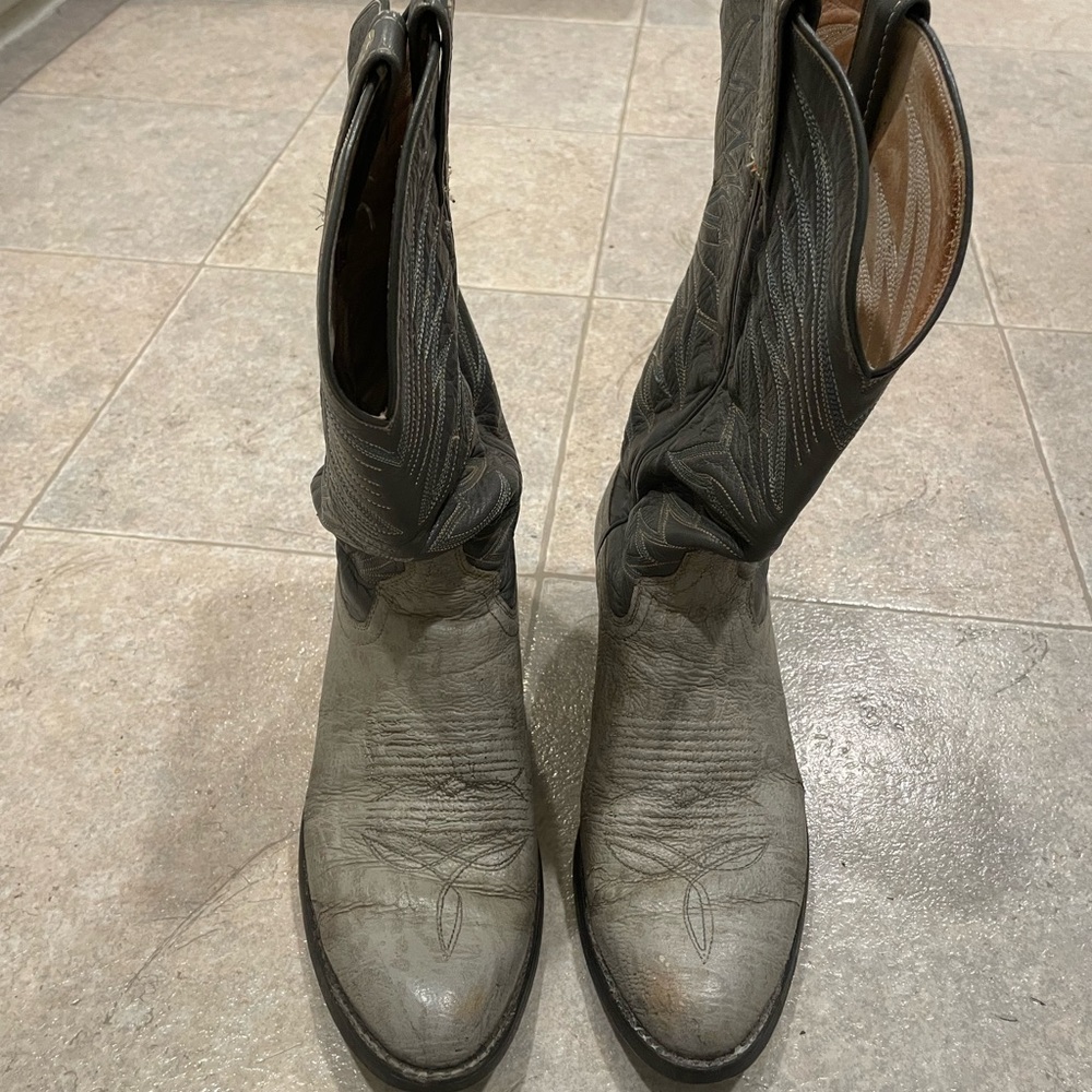Vintage size 9 Dan Post two tone boots